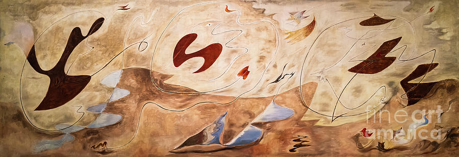 The Family in a State of Metamorphosis by Andre Masson 1929 Painting by Andre Masson