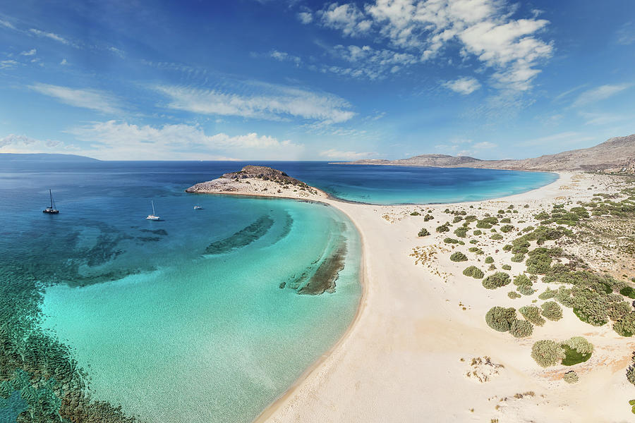 The famous beach Simos of Elafonisos island, Greece Photograph by ...