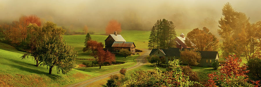 The Farm At Sleepy Hollow Panorama Photograph by Ken Smith