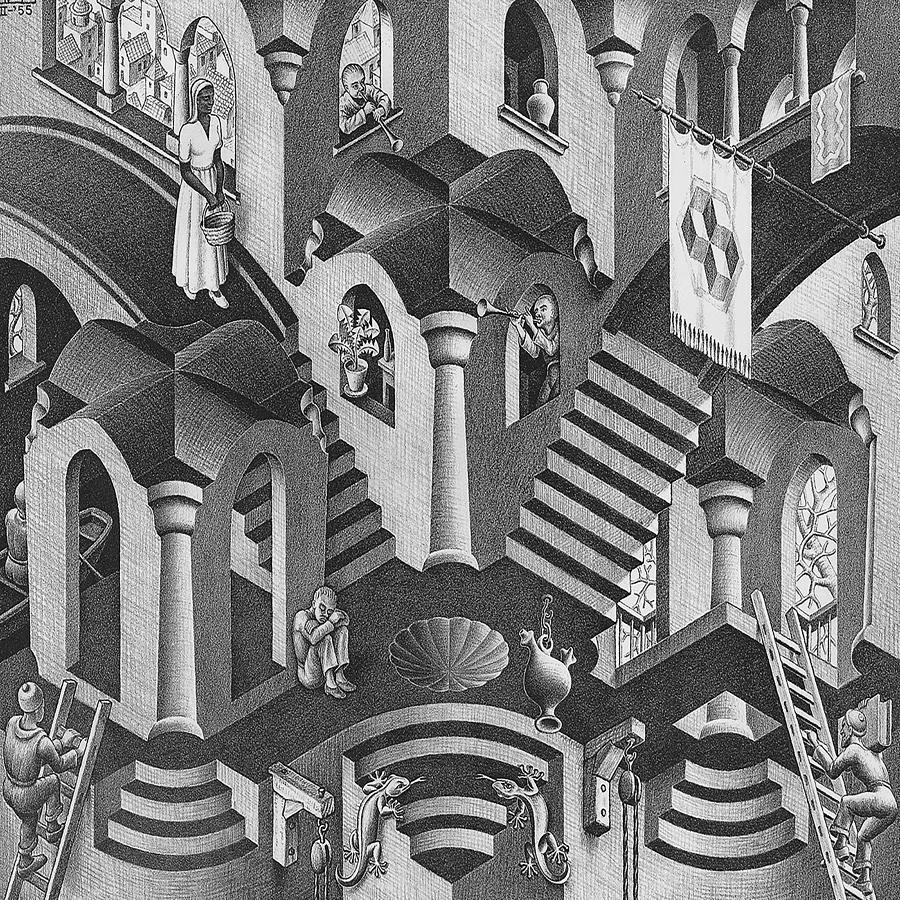 The Fascinating World Of M C Escher S Prints Painting By Emma Ava