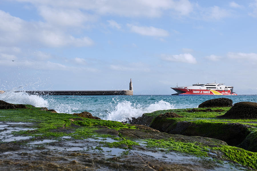 The fast ferry ship between Tarifa and Tanger Morocco Photograph by Finn Bjurvoll Hansen