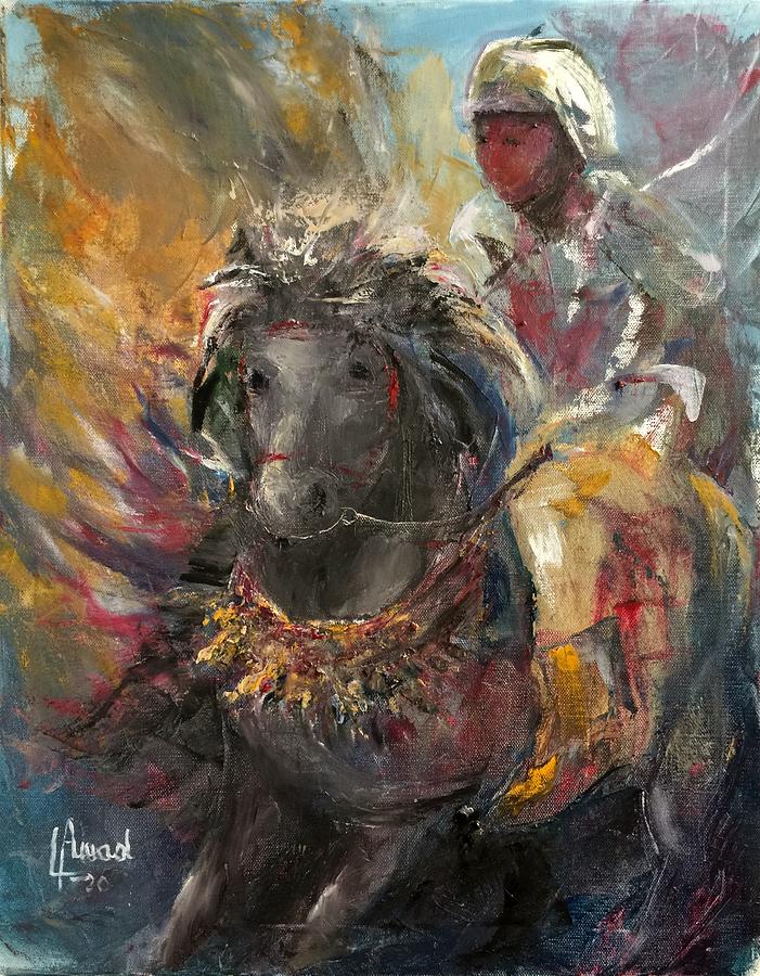 The Race Painting by Laila Awad Jamaleldin