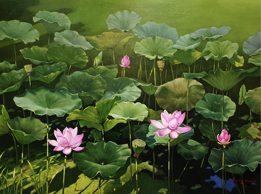 The Feast Of Lotus 1 Painting by Olivia Okja Jeong - Fine Art America