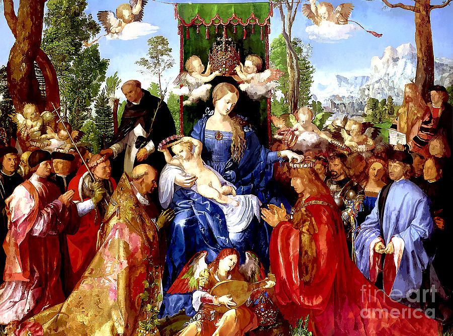 The Feast of the Rosary Digital Art by Jerzy Czyz
