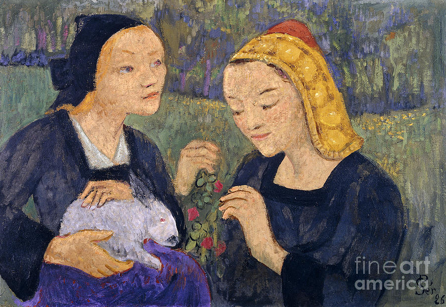 The Fees, Les Fees, 1926 Painting by Paul Serusier
