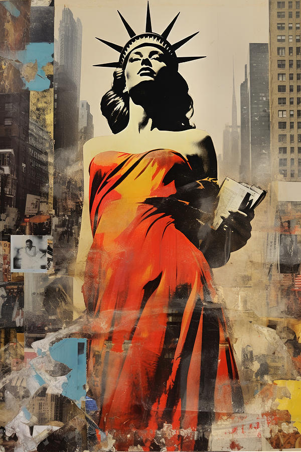 Sign Digital Art - The female liberty by My Head Cinema