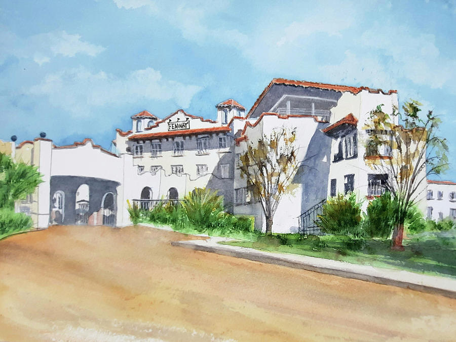 The Fenway Hotel in Dunedin Painting by Debbie Lewis