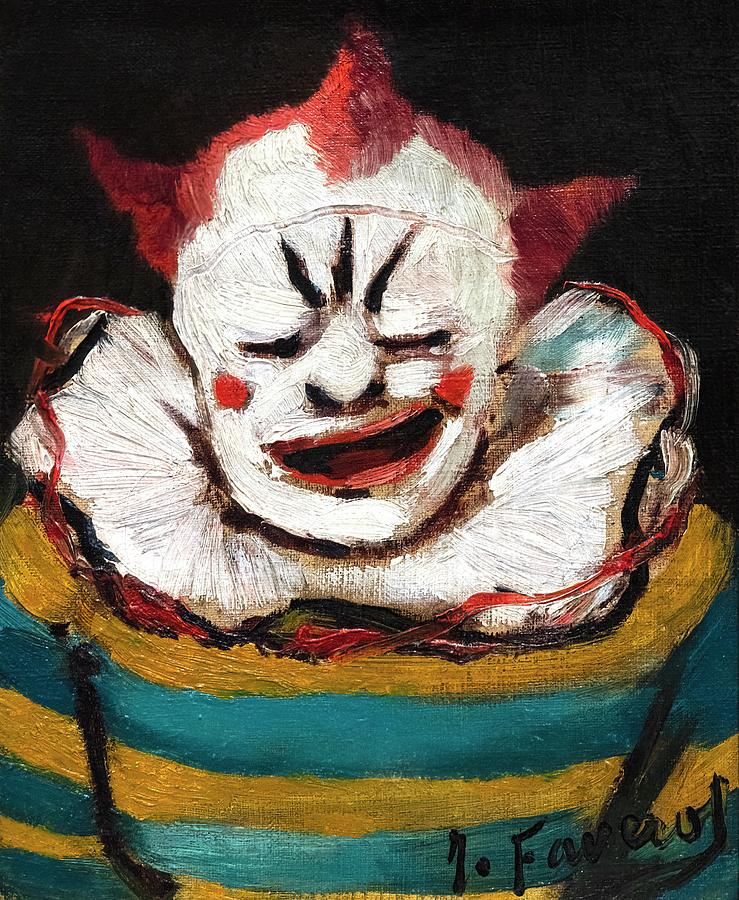 The Fernando Circus Clown Painting by Joseph Faverot - Fine Art America