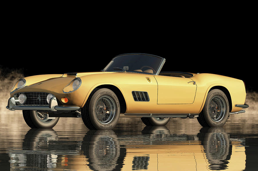The Ferrari 250 GT Spyder California in 1960 is the Most Desirable and Unique Car Digital Art by Jan Keteleer
