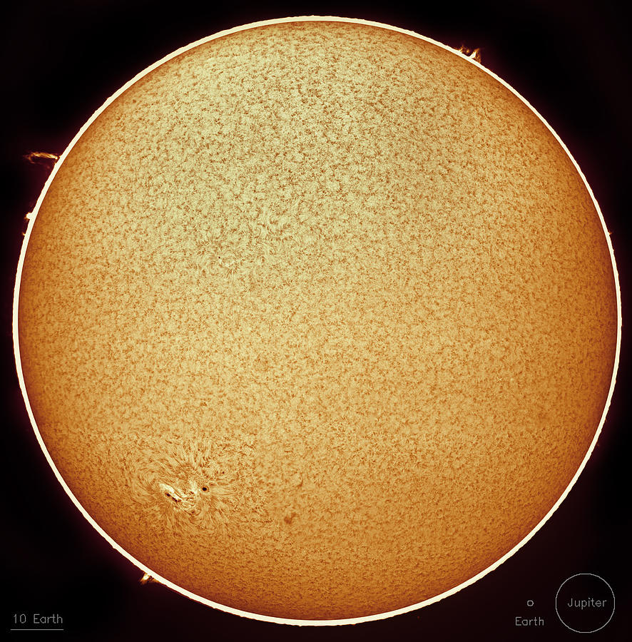 Sun Photograph - The Fiery Sun by Prabhu Astrophotography Sun Photograph - The Fiery Sun by Prabhu Astrophotography