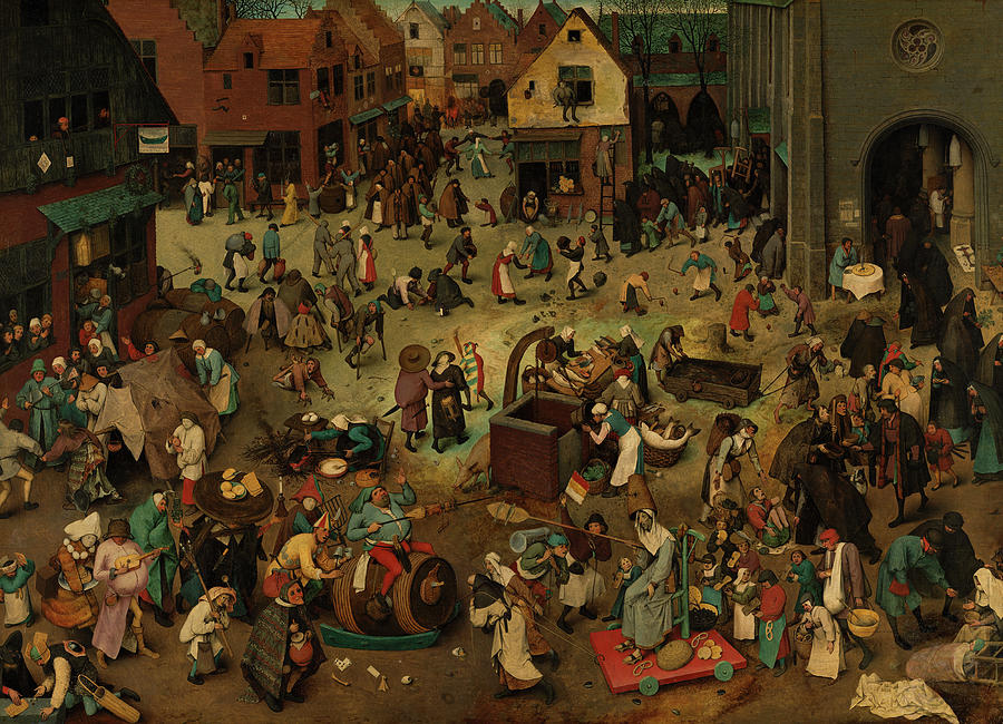 Beer Painting - The Fight Between Carnival and Lent, 1559 by Pieter Bruegel the Elder