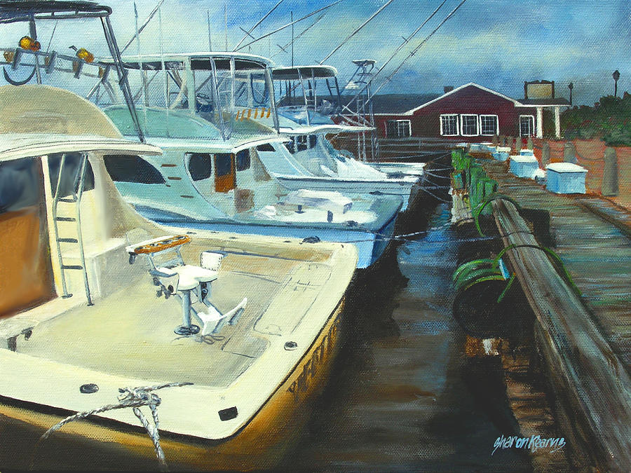 Commercial Fishing Painting - The Fighting Chair by Sharon Kearns