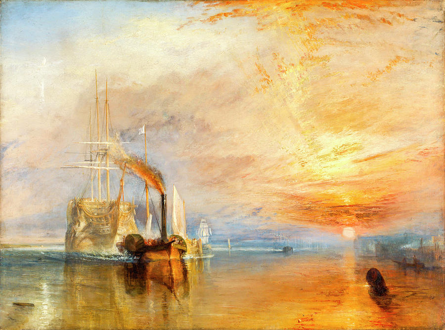 The Fighting Temeraire tugged to her last Berth to be broken up by J M ...