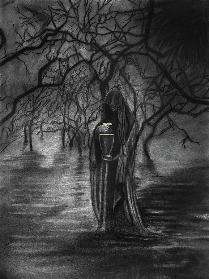 The Final Journey Drawing by Nadija Armusik