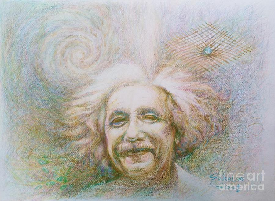 The Fine Einstein Painting by Sukalya Chearanantana