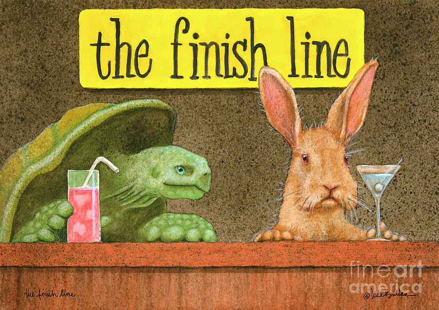 The Finish Line... Painting by Will Bullas