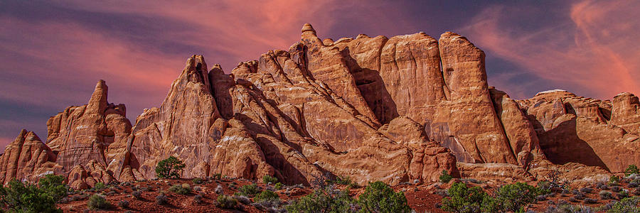 The Fins - Rock of Ages Series #8 - Arches National Park, Utah, USA - 2011 New 1/10  Panorama Photograph by Robert Khoi