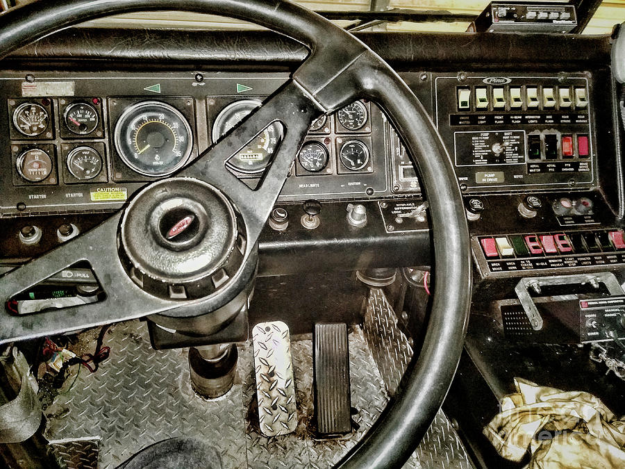 The Fire Engine a look inside Photograph by Paul Ward - Fine Art America