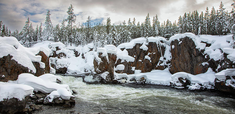 Yellowstone National Park Digital Art - The Firehole River by Jim Dvorak