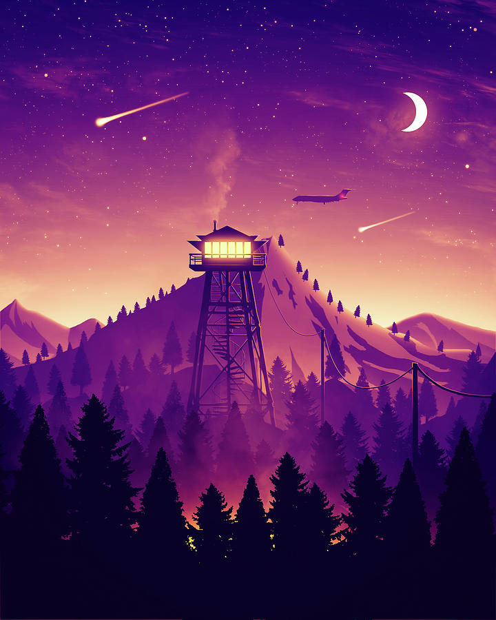 Blue Firewatch wallpaper [1920x1080] | Wallpaper backgrounds, Desktop  wallpaper art, Wallpaper