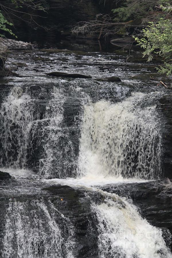 The First Drop Of The Bushkill Waterfalls Photograph by John Telfer