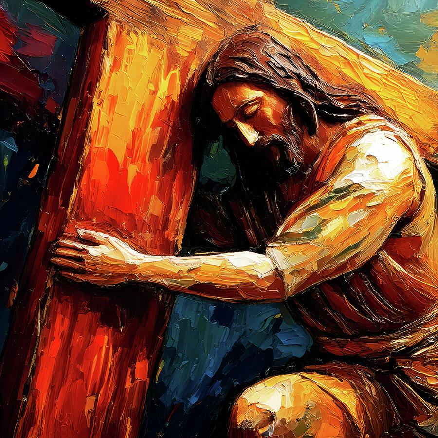 The First Fall An Emotional Painting of Jesus by Bob Orsillo on the Via Dolorosa Painting by Bob Orsillo The First Fall An Emotional Painting of Jesus by Bob Orsillo on the Via Dolorosa Painting by Bob Orsillo