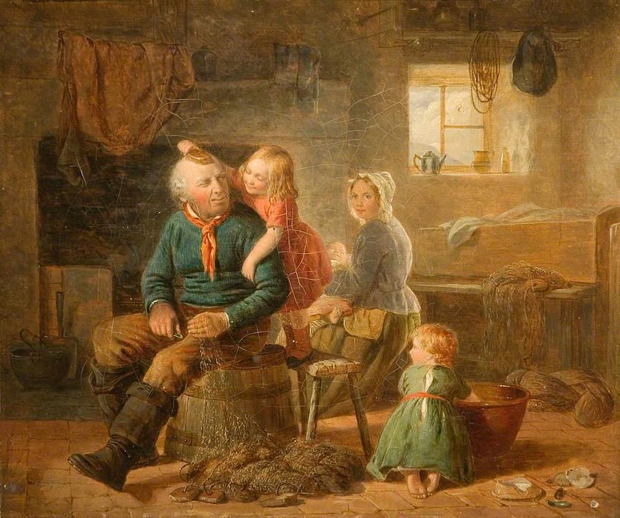 The Fisherman's Family Painting by William Hemsley | Fine Art America