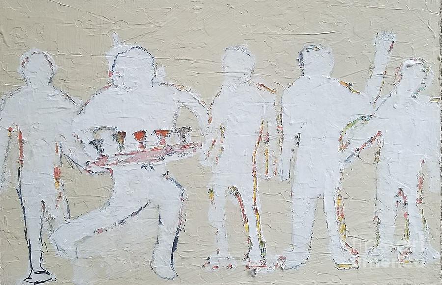 The Five Martinis, Comin Up Painting by Mark SanSouci