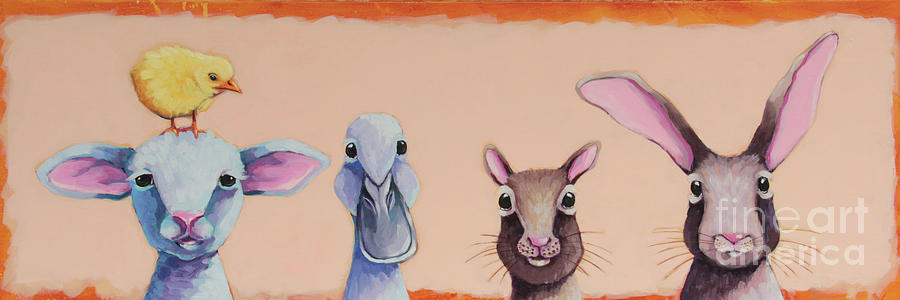 The five of us Painting by Lucia Stewart
