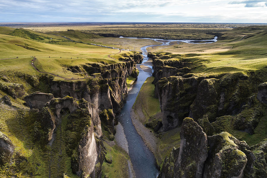 The Fjadrargljufur River Canyon in south Iceland. Photograph by Natthawat