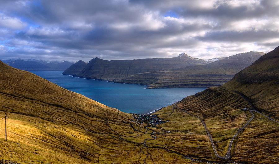 The fjord from Eysturoy, Faroe Islands Photograph by Stéphanie Benjamin