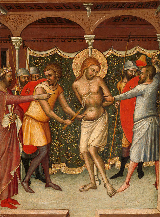 The Flagellation Painting by Luca di Tomme