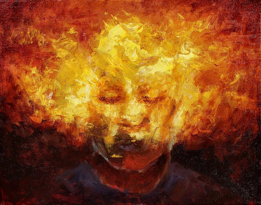The Flames of Yesterday Painting by Art of Raman