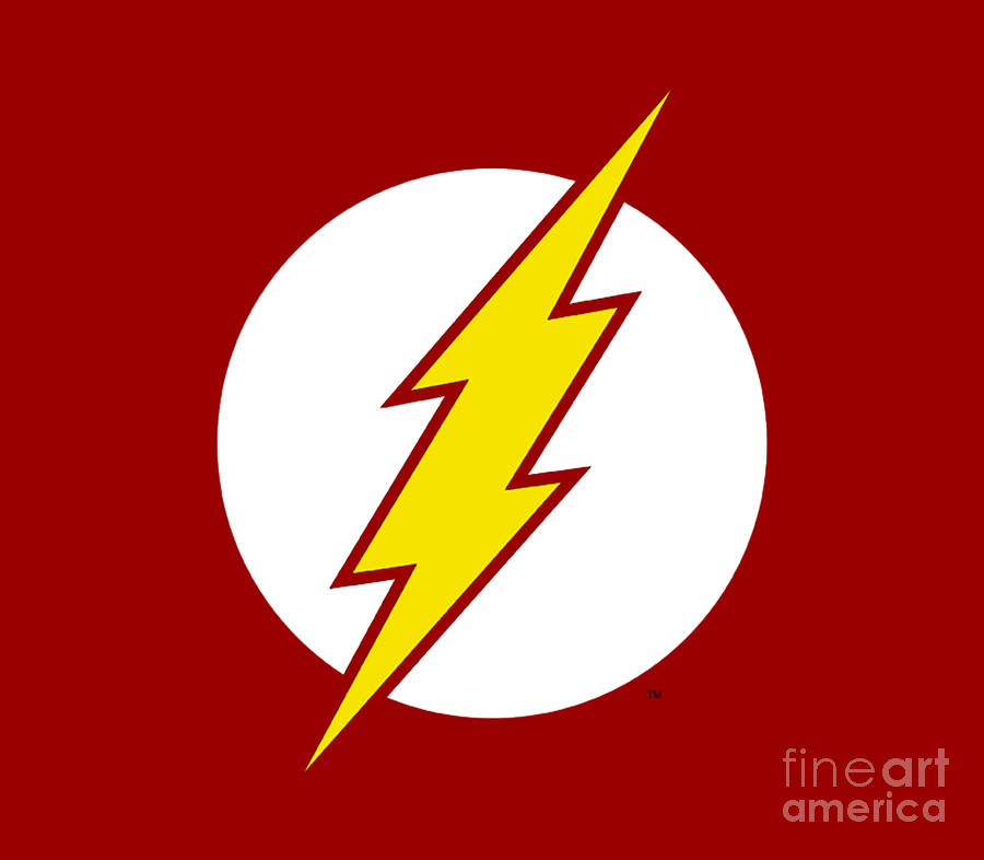 The Flash Dc Flash Logo Digital Art by Crystal Smart