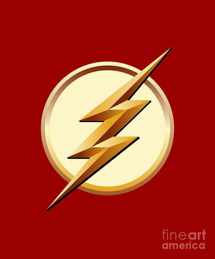 The Flash Logo Digital Art by Creativet Design - Fine Art America