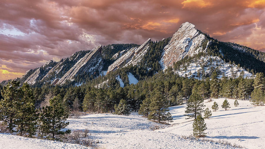 The Flatirons - Boulder CO Photograph by Stephen Stookey