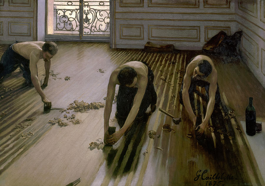 Gustave Caillebotte Painting - The Floor Planers by Gustave Caillebotte