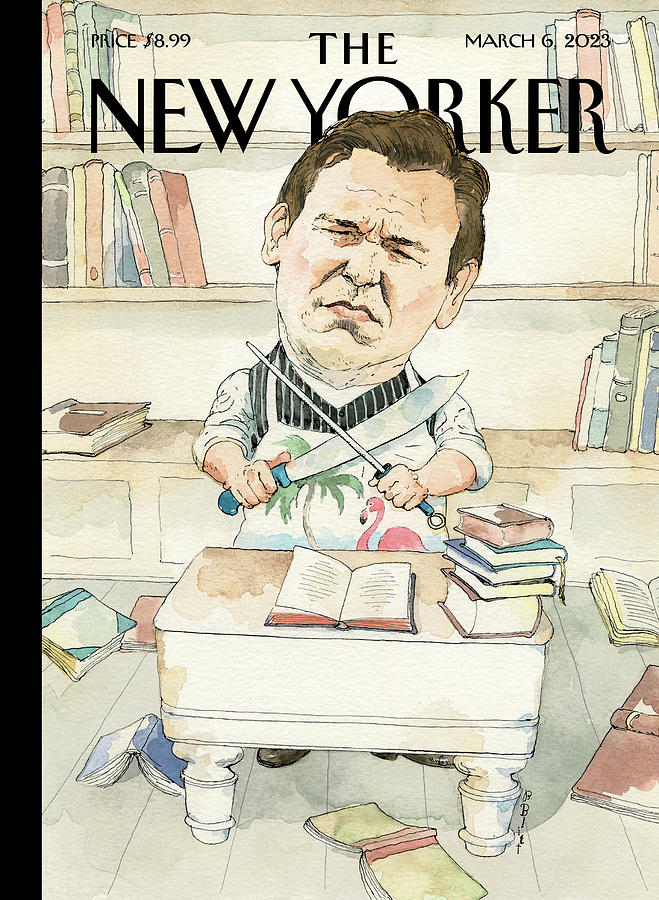 The Florida Book-of-the-Month Club Painting by Barry Blitt