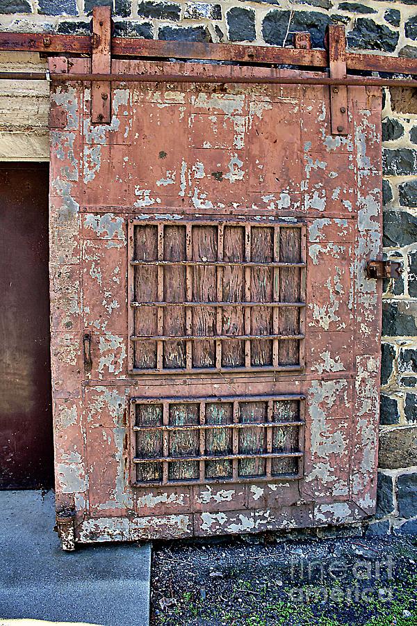 Rust Photograph - The Flour Mills Outer Door by Martha Sherman