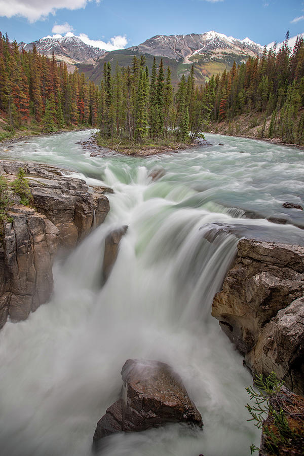 The Flow of Sunwapta Falls Photograph by Stanley Aryanto | Fine Art America