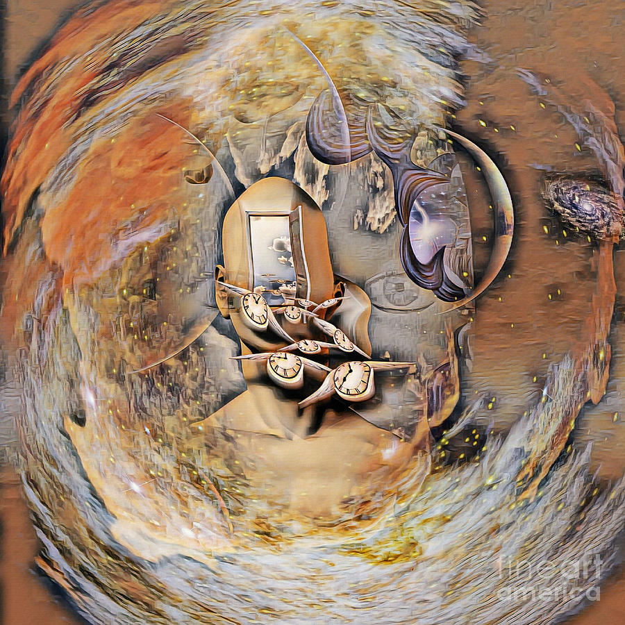 The Flow of Time Digital Art by Bruce Rolff