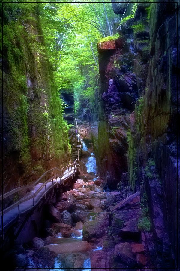 The Flume Gorge In Franconia Notch State Park Photograph