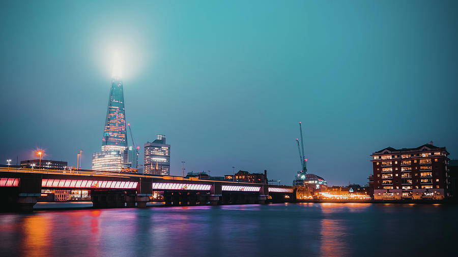 The Fog and Shard London Photograph by Angela Carrion Photography