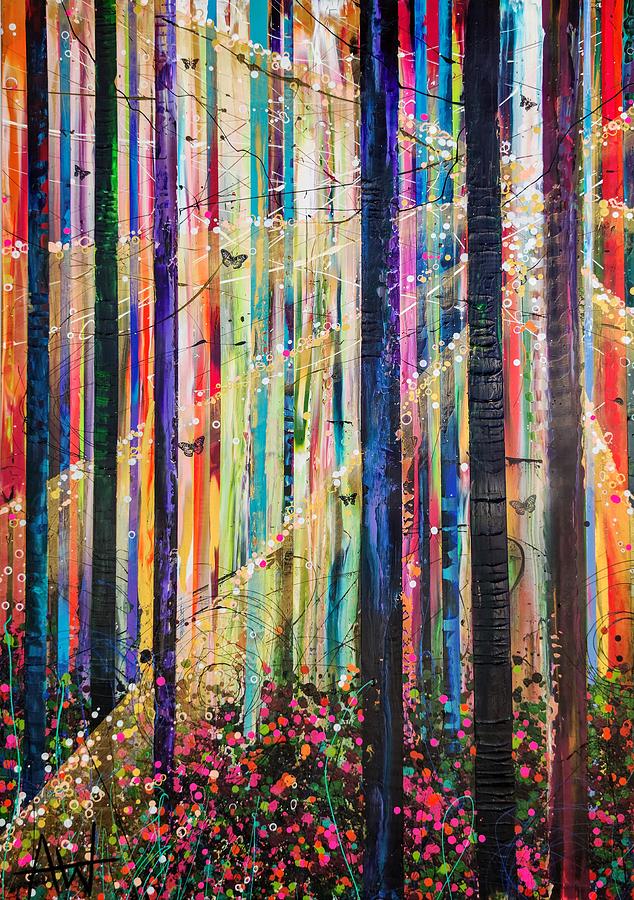 The Forest #2 Painting by Angie Wright