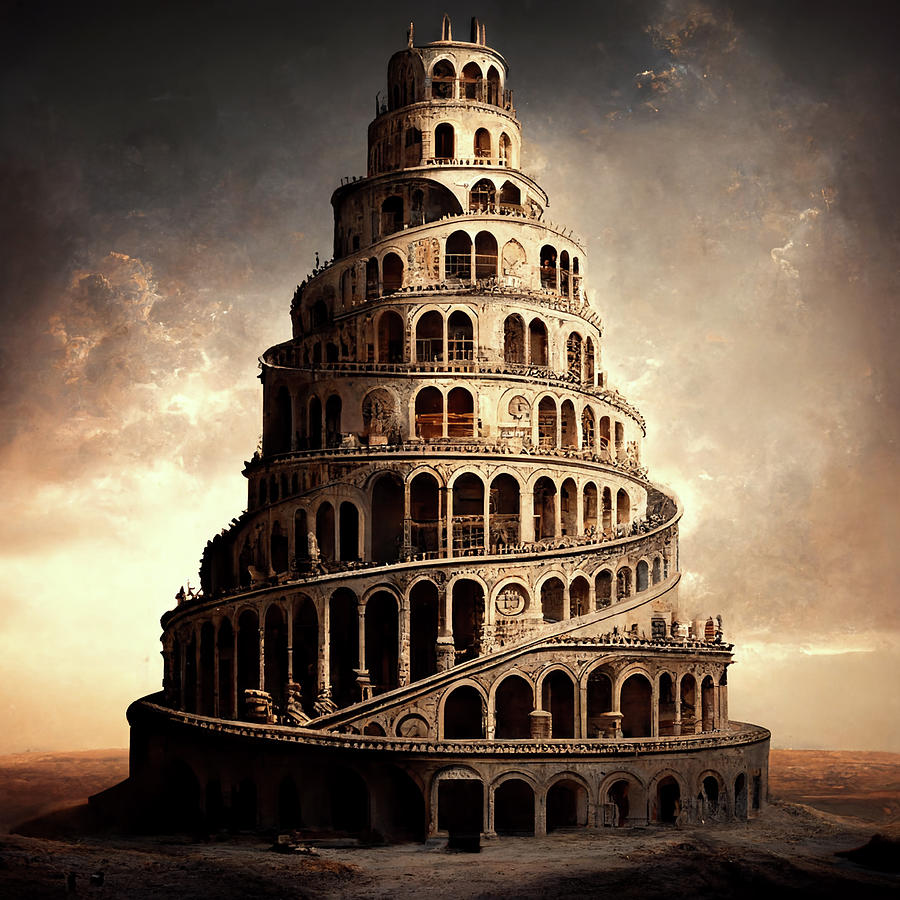 The Forgotten Tower, A Depiction of the Abandoned Babel Digital Art by ...