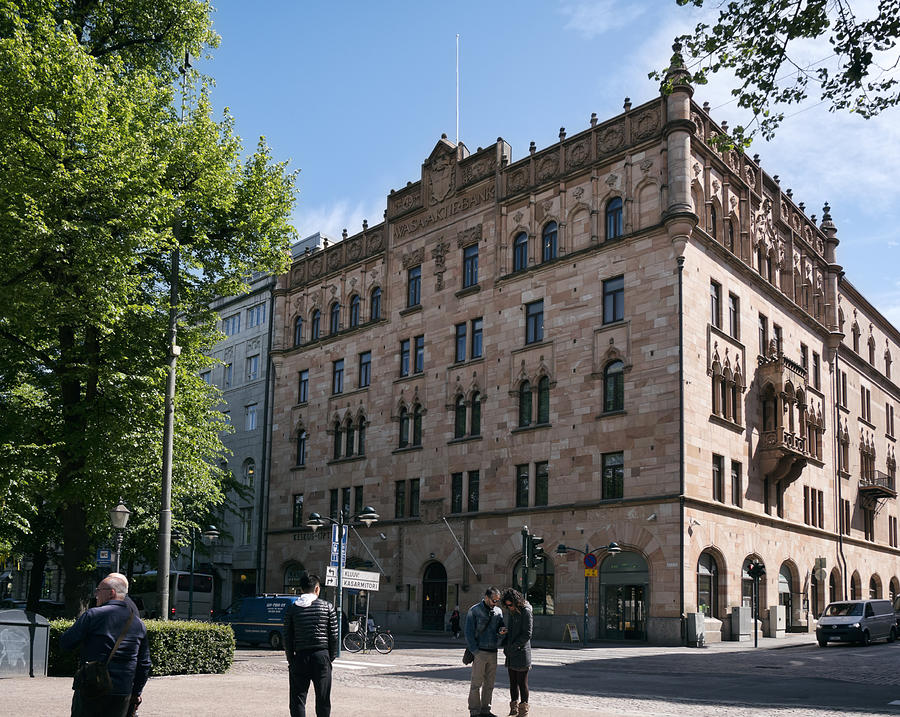 The former Wasa Aktie Bank (Vaasa Osakepankki) building in Helsinki, Finland Photograph by Whitemay