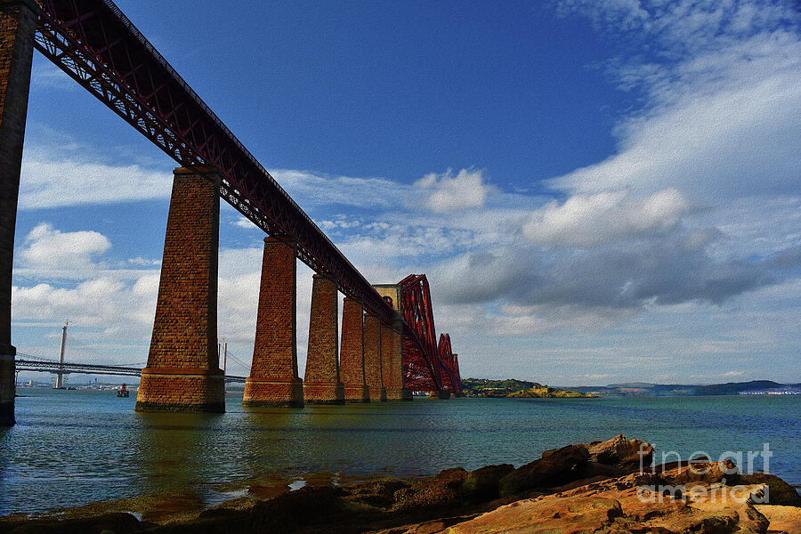The Forth Bridge - Scottish Engineering Photograph by Yvonne Johnstone