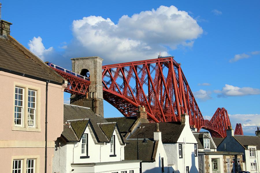 The Forth railway bridge at North Queensferry Photograph by Frans Sellies