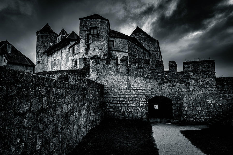 The Fortress in Black and White Photograph by Andrew Matwijec