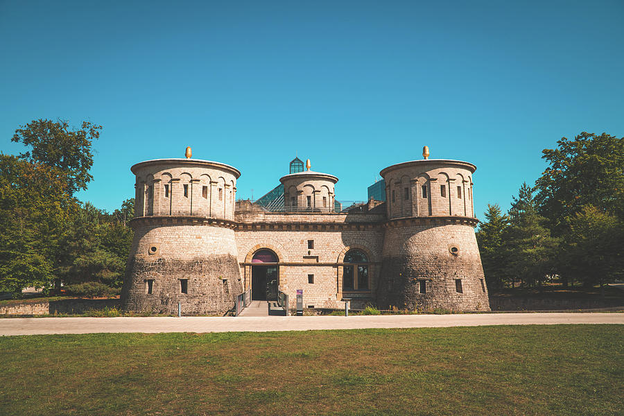 The Fortress Museum in Luxembourg-City with the Modern Art Museum in